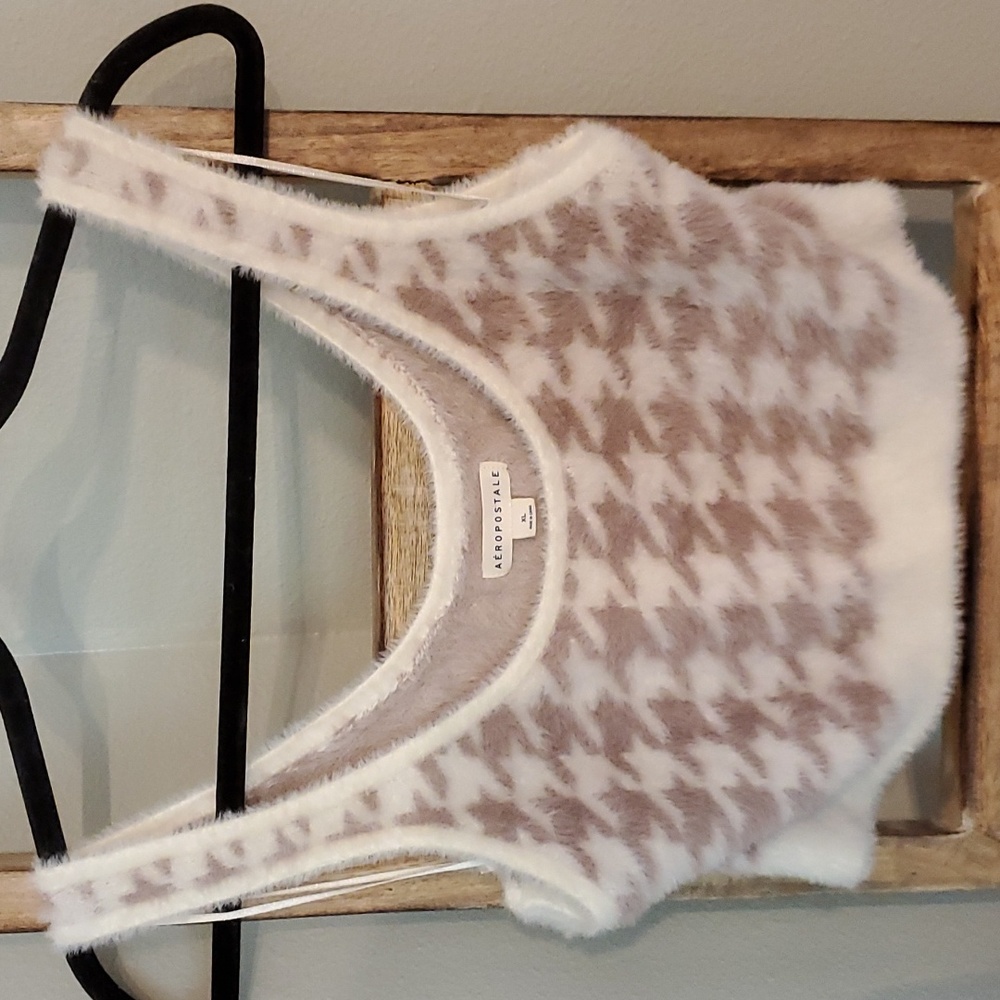 Aeropostale Sleeveless Cropped Sweater Vest | XL